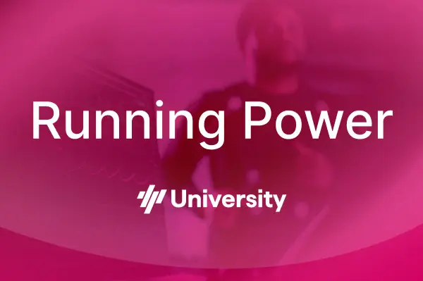 Fundamentals of Running Power - Master