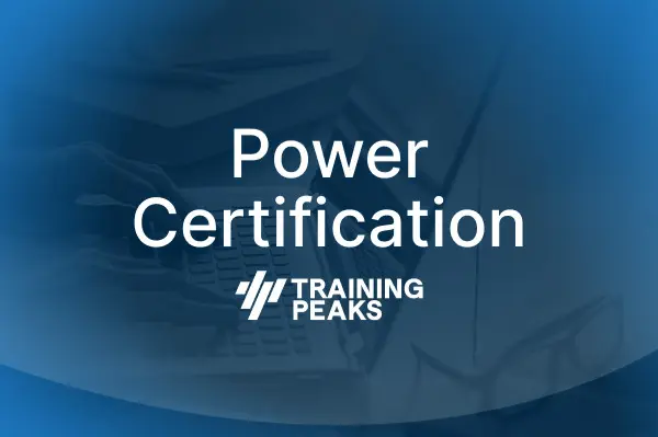 TrainingPeaks Power Certification - Master