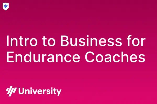 Introduction to Business for Endurance Coaches primary image